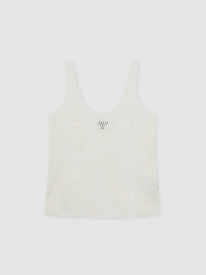 Atelier Laser-Cut Vest Top in Cream | Reiss Women Recommended
