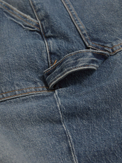Good American Cuffed Straight-Leg Jeans in Indigo | Reiss Women Popular