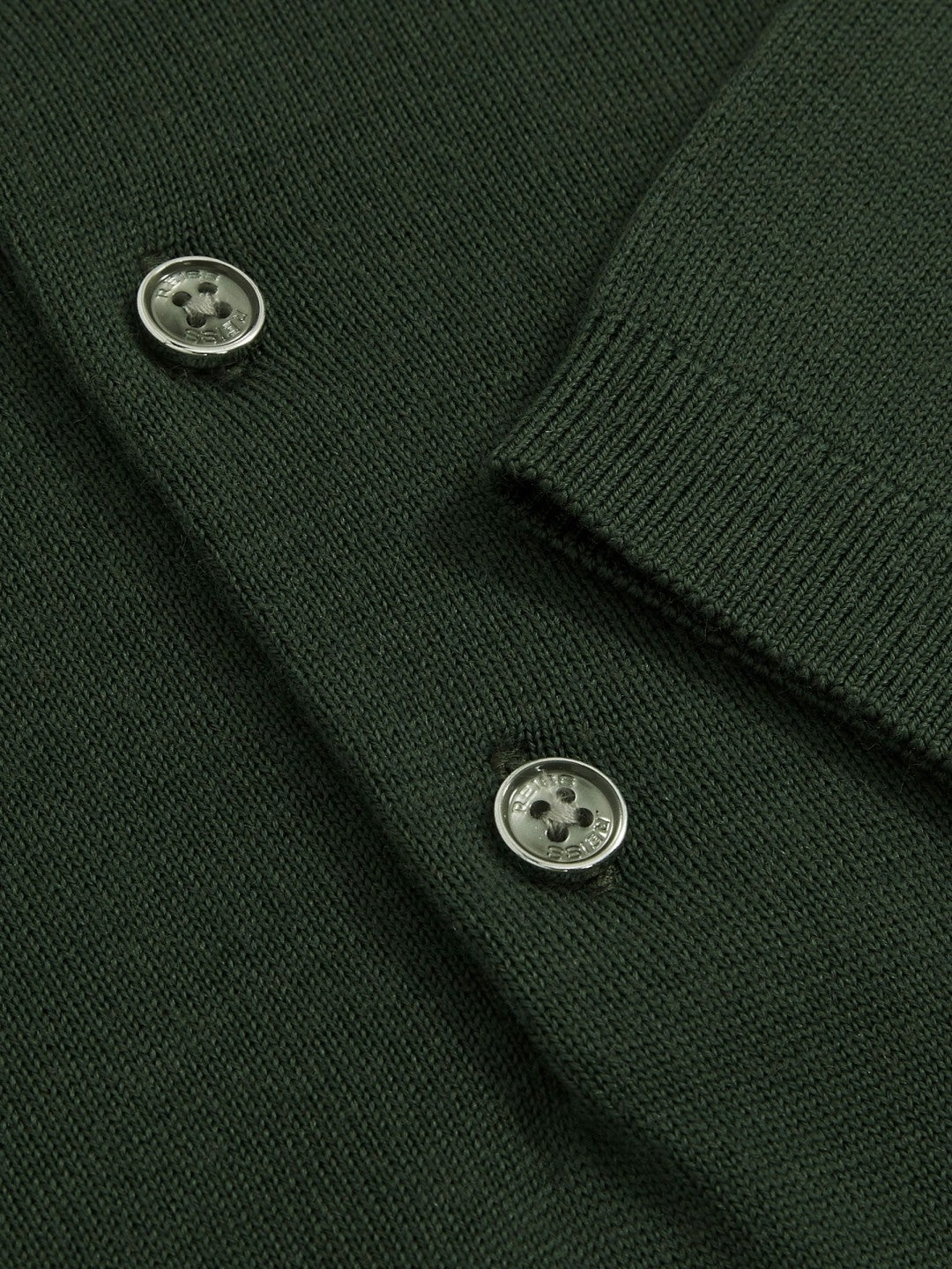 Merino Wool Short-Sleeve Polo Shirt in Kale Green | Reiss Men Signature