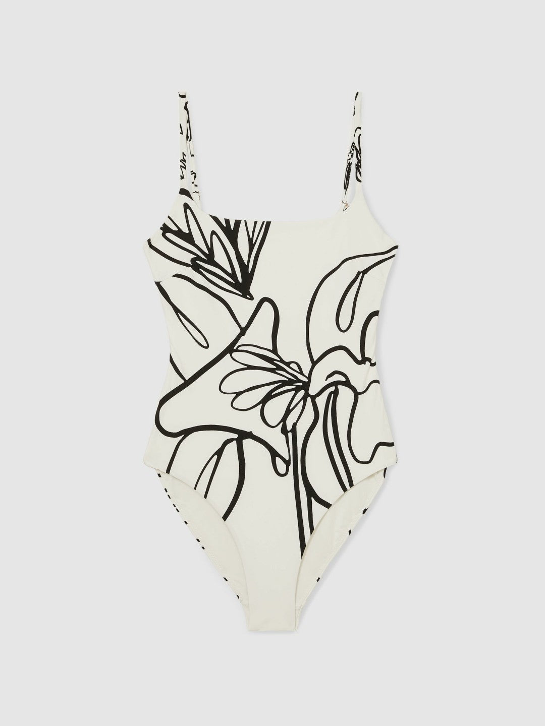 | NYBG Floral Graffiti Swimsuit in Ivory | Reiss Women Best Seller