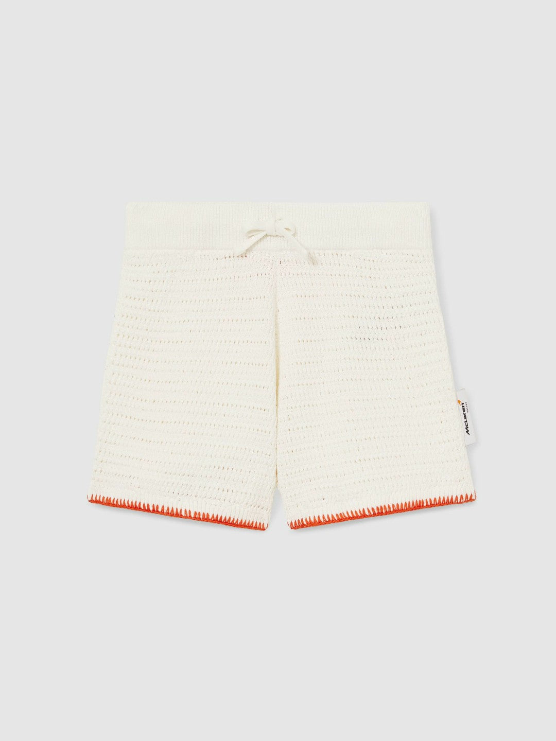 13-14 yrs McLaren F1 Team Crochet Shorts in Off White/Orange | Reiss Children & Baby Signature