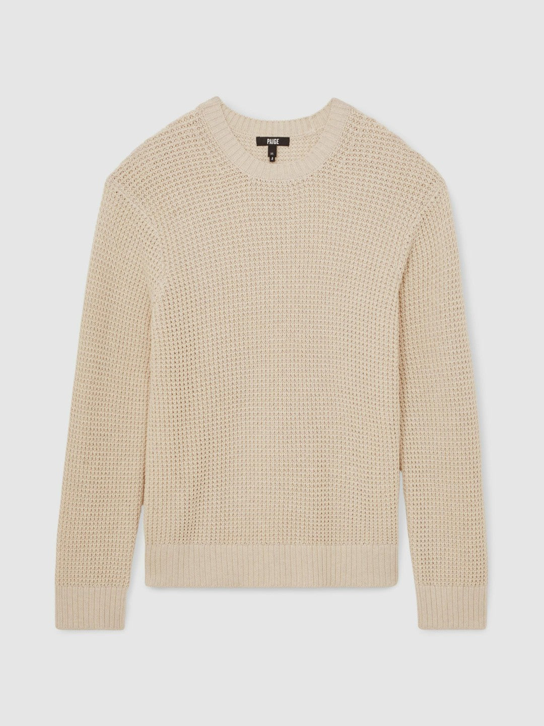 Paige Cotton Waffle-Knit Sweater in Natural | Reiss Men Exclusive