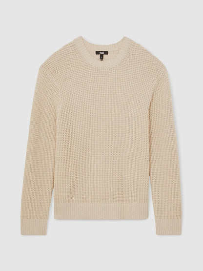 Paige Cotton Waffle-Knit Sweater in Natural | Reiss Men Exclusive