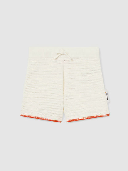 9-13 yrs McLaren F1 Team Crochet Shorts in Off White/Orange | Reiss Children & Baby Premium
