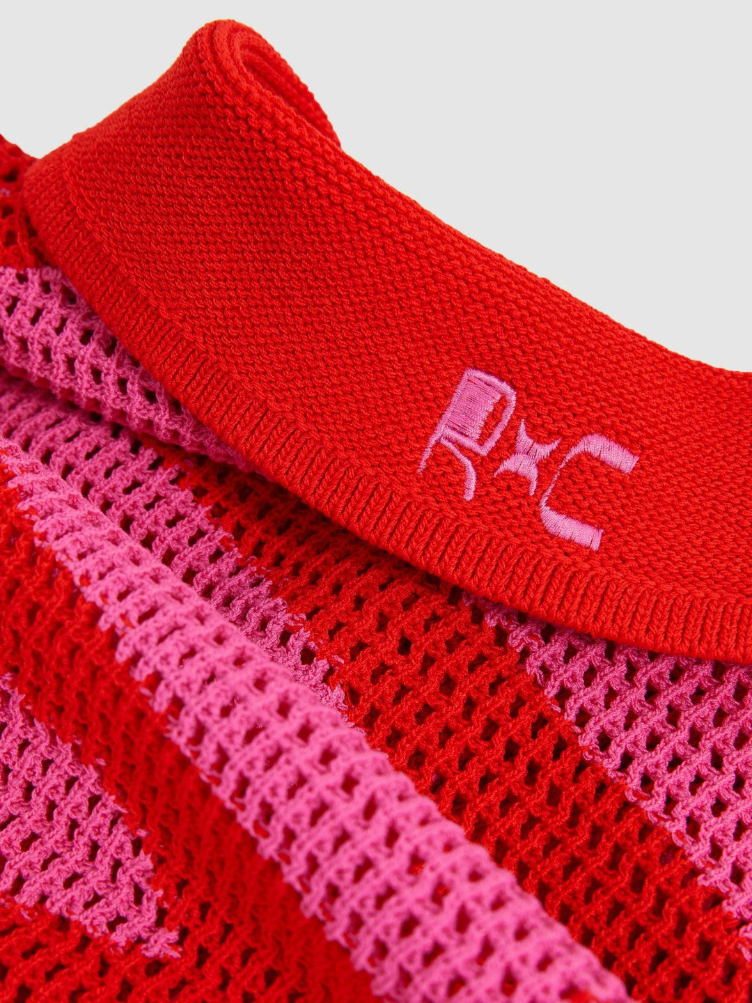 | Ché Wave Crochet Shirt in Pink | Reiss Men Featured