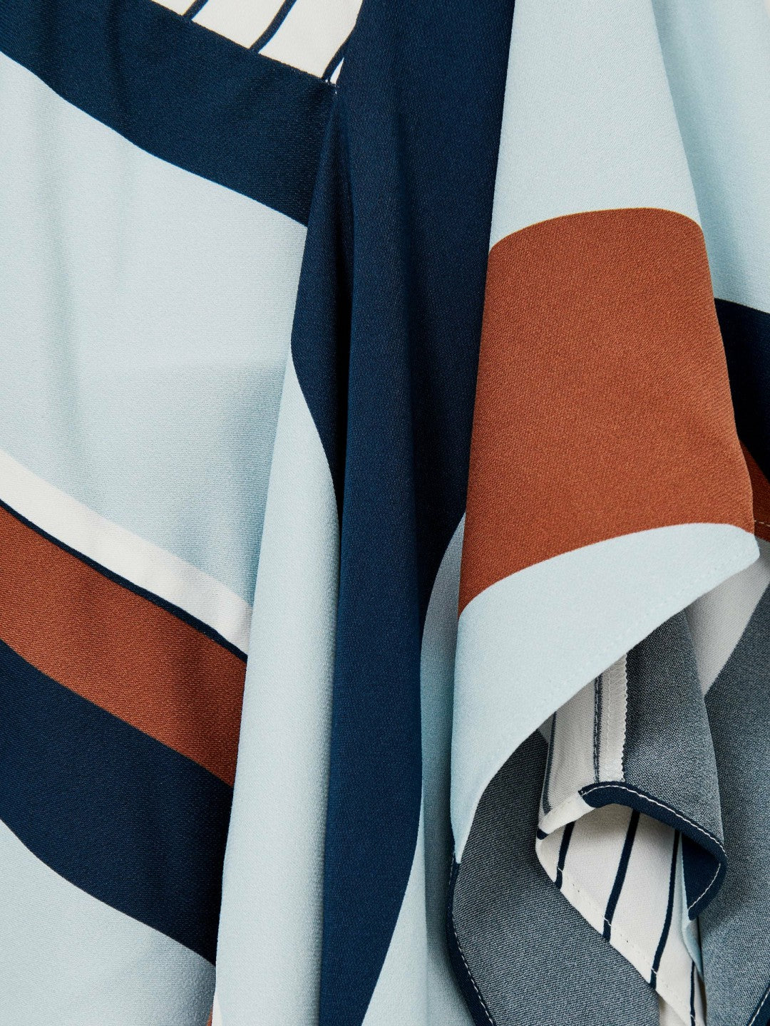 9-13 yrs Stripe-Print Handkerchief Dress in Blue Print | Reiss Children & Baby Recommended