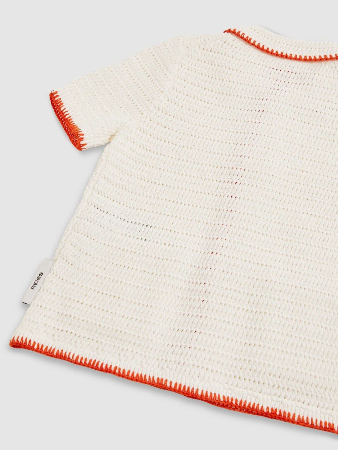 9-13 yrs McLaren F1 Team Crochet Shirt in Off White/Orange | Reiss Children & Baby New