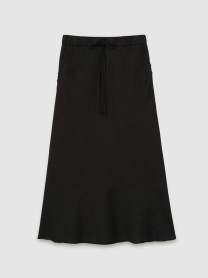 Slip Midi Skirt in Black | Reiss Women Popular