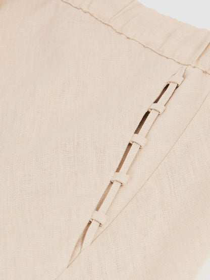 Slip Midi Skirt in Neutral | Reiss Women Trending