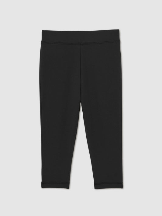 13-14 yrs Three-Quarter Length Leggings in Black | Reiss Children & Baby Exclusive