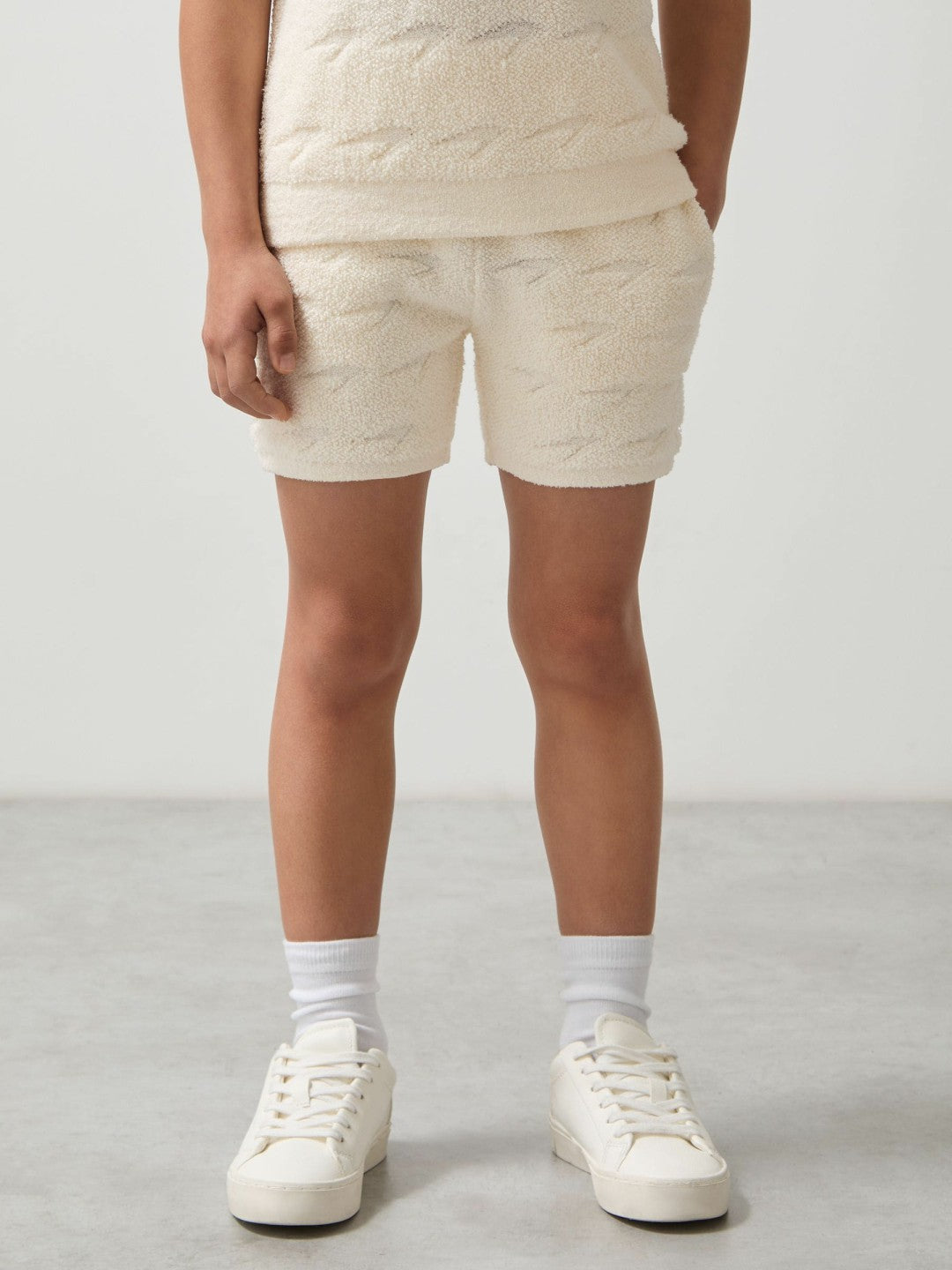 9-13 yrs McLaren F1 Team Speedmark Terry Shorts in White | Reiss Children & Baby Best Seller