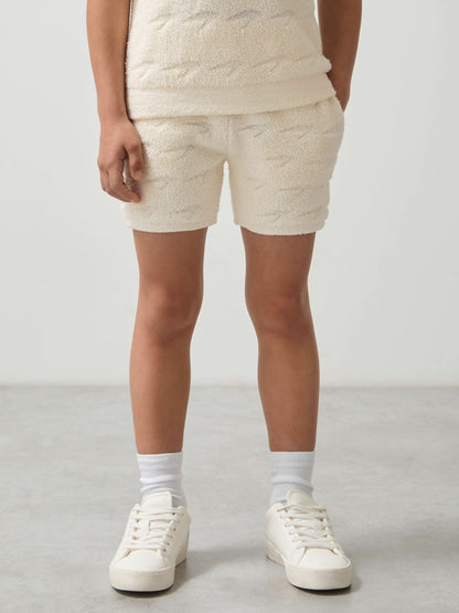 9-13 yrs McLaren F1 Team Speedmark Terry Shorts in White | Reiss Children & Baby Best Seller
