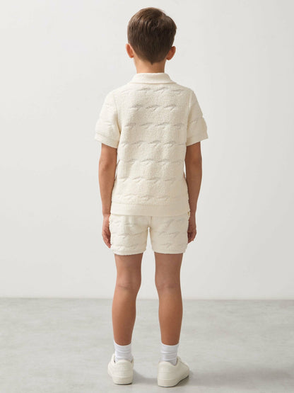 9-13 yrs McLaren F1 Team Speedmark Terry Shorts in White | Reiss Children & Baby Best Seller