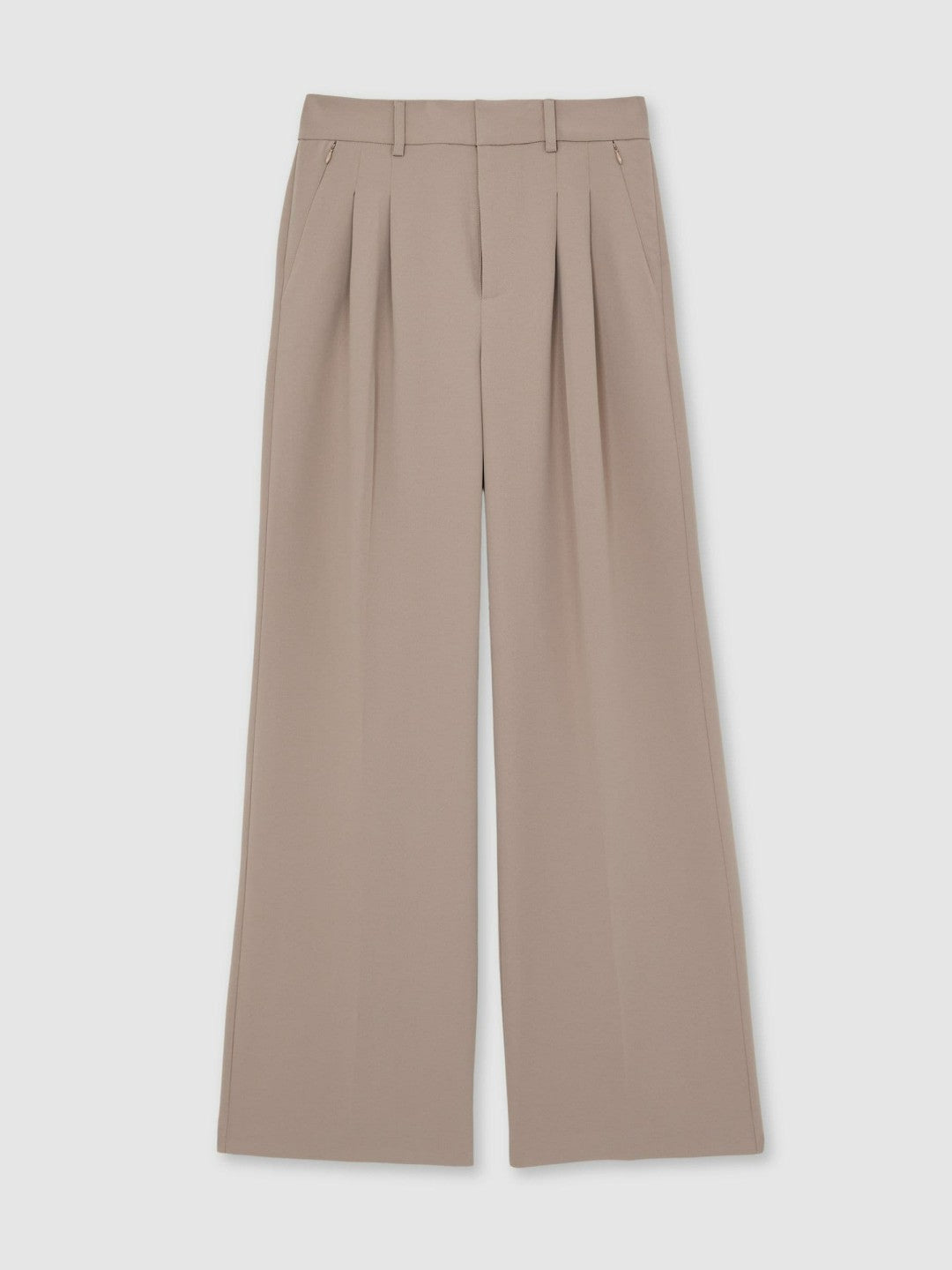 Good American Tailored Trousers in Beige | Reiss Women Featured