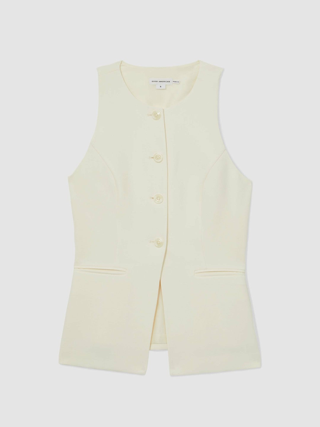 Luxe Suiting Vest in Cream | Reiss Women Exclusive