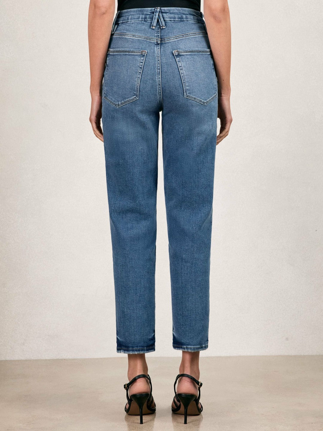 Straight Compression Jeans in Indigo Blue | Reiss Women Exclusive