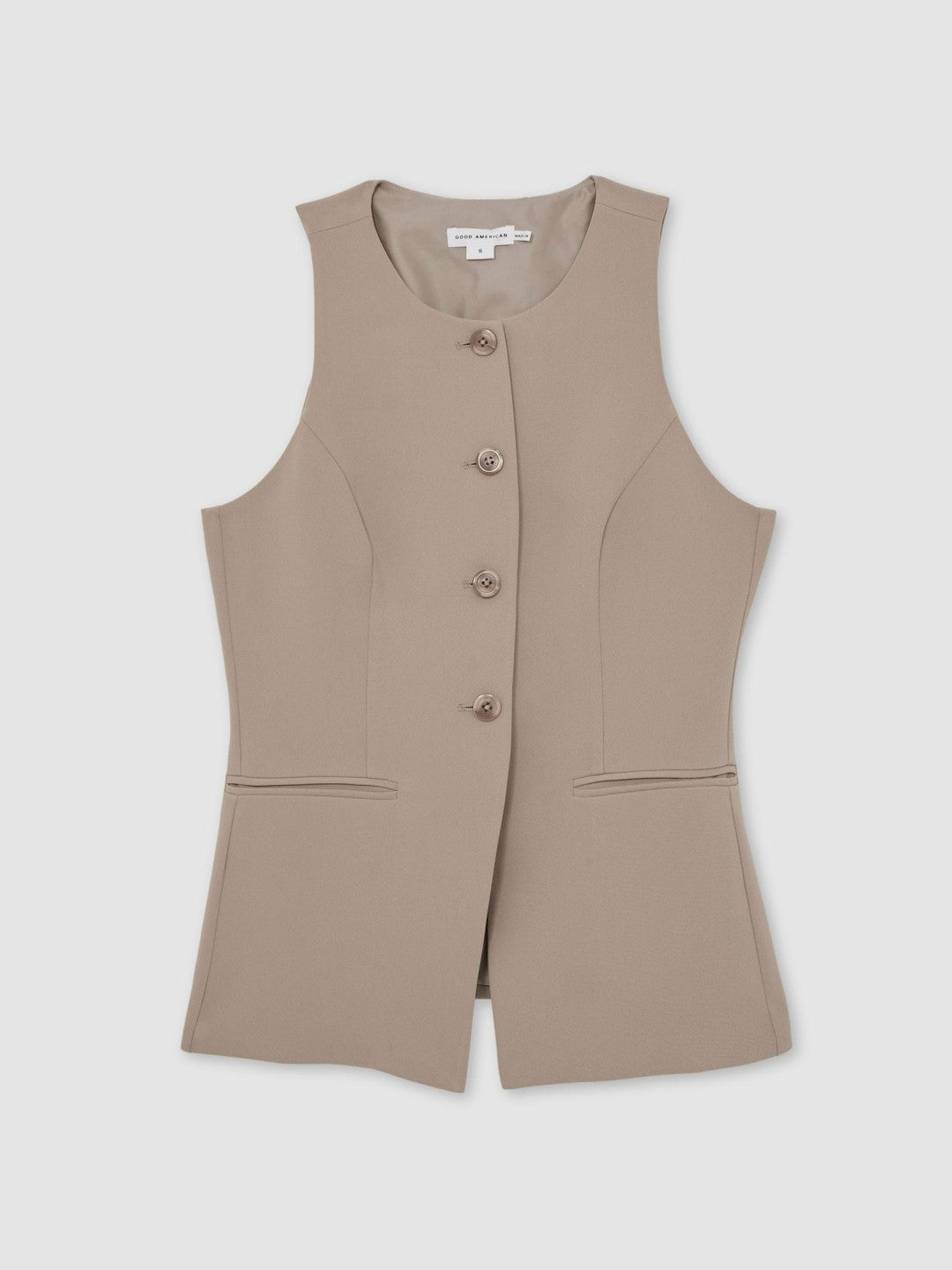Luxe Suiting Vest in Beige | Reiss Women Best Seller