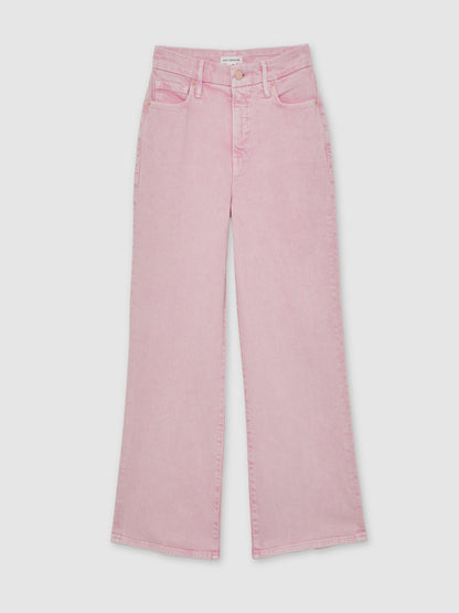 Cropped Palazzo Jeans in Rose Pink | Reiss Women Recommended