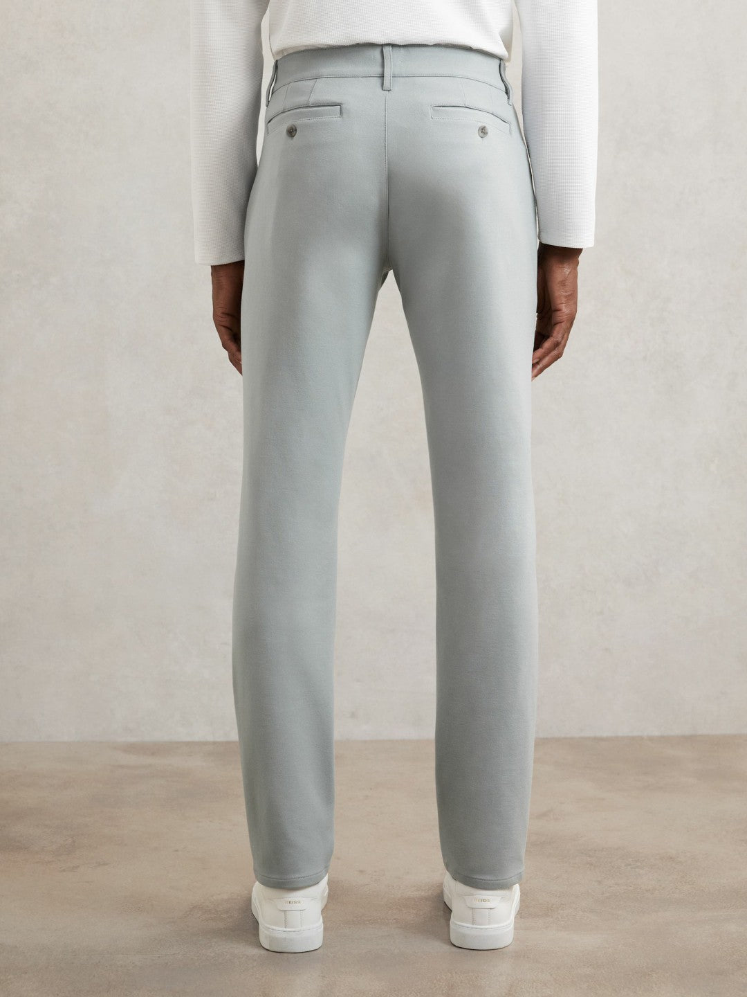Paige Slim-Fit Stretch Trousers in Moon Shadow Blue | Reiss Men Trending