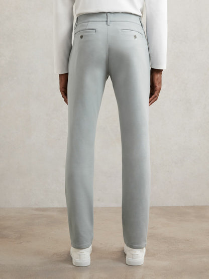 Paige Slim-Fit Stretch Trousers in Moon Shadow Blue | Reiss Men Trending