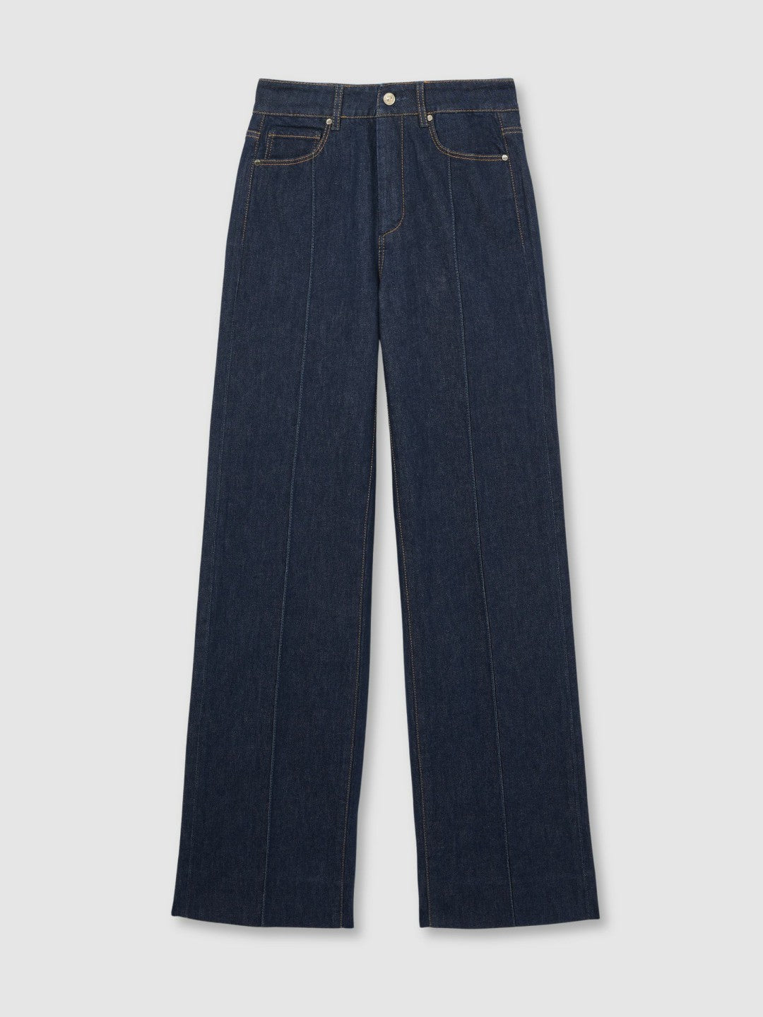 Paige Wide Leg Pintuck Jeans in Anais Blue | Reiss Women Trending