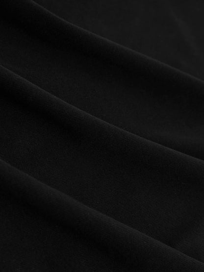 Brushed-Cotton V-Neck T-Shirt in Black | Reiss Women Signature