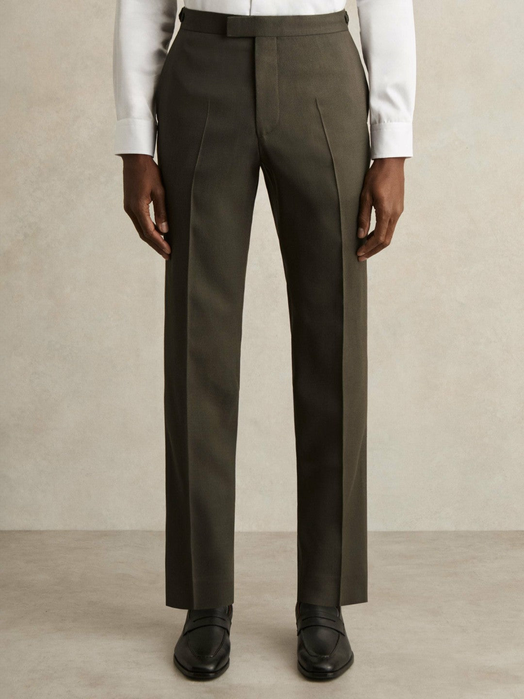 Slim-Fit Suit Trousers in Dark Green | Reiss Men Premium