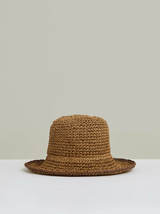 Straw Sun Hat in Tan | Reiss Women Best Seller