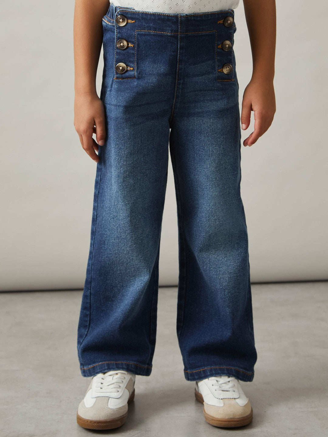 Straight-Leg Sailor Jeans in Blue | Reiss Children & Baby Premium