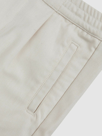 3-9 yrs Relaxed Drawstring Shorts in Off White | Reiss Children & Baby Premium