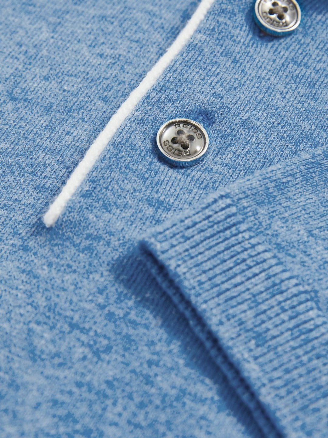 3-9 yrs Contrast Placket Polo Shirt With Cotton in Blue | Reiss Children & Baby Recommended