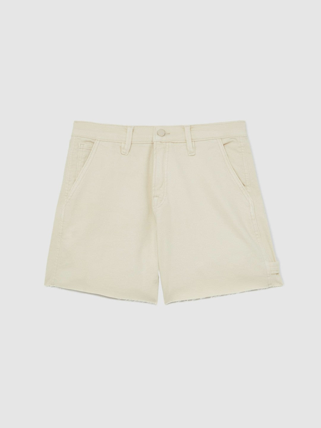 90S Long Shorts in Ecru | Reiss Women New