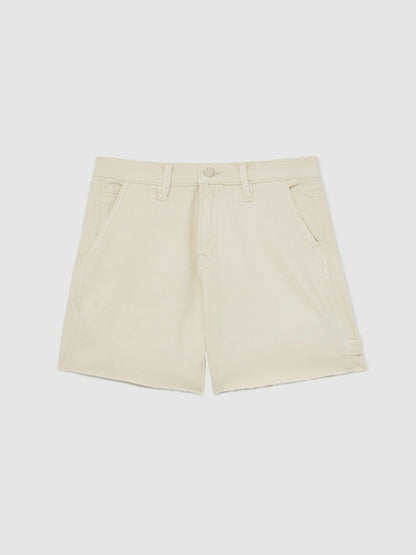 90S Long Shorts in Ecru | Reiss Women New