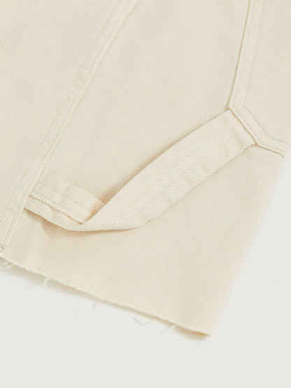 90S Long Shorts in Ecru | Reiss Women New