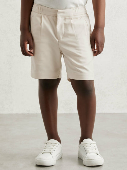 13-14 yrs Relaxed Drawstring Shorts in Off White | Reiss Children & Baby Best Seller
