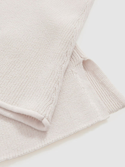 100% Cotton Jumper in Ecru | Reiss Women Signature