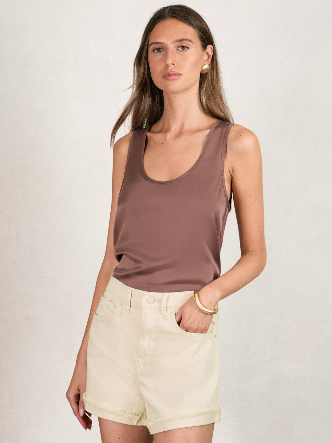 90S Shorts in Ecru | Reiss Women Best Seller