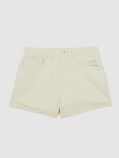 90S Shorts in Ecru | Reiss Women Best Seller