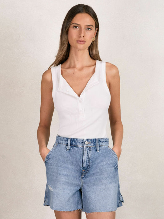 90S Long 100% Cotton Shorts in Indigo Blue | Reiss Women Popular