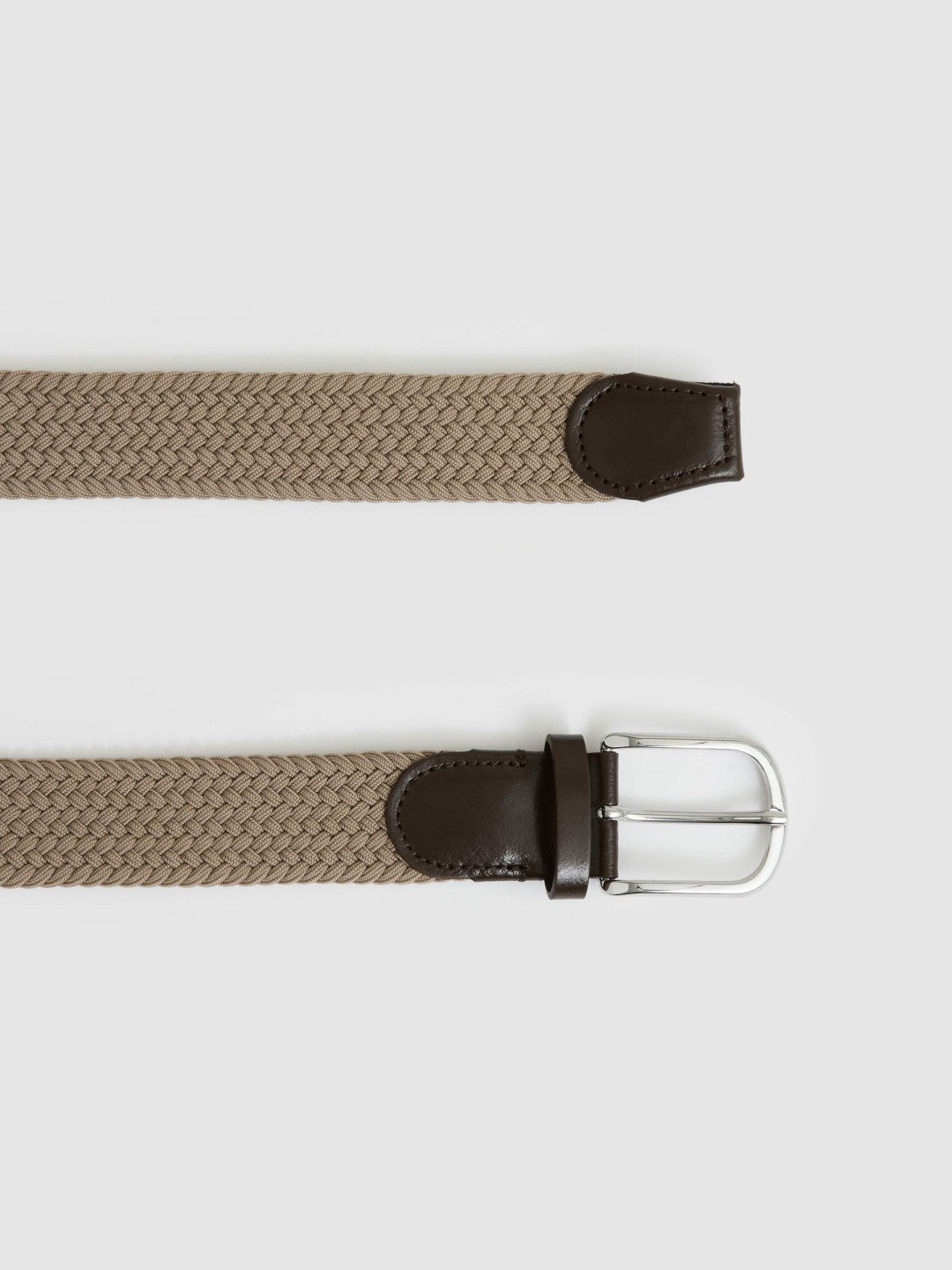 Basket Weave Belt in Stone | Reiss Men Popular