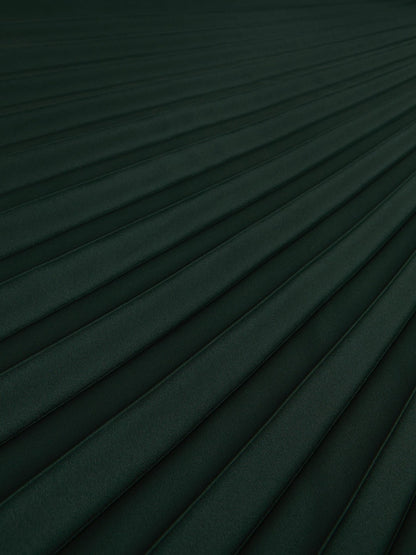 Pleated Midi Skirt in Dark Green | Reiss Women Featured