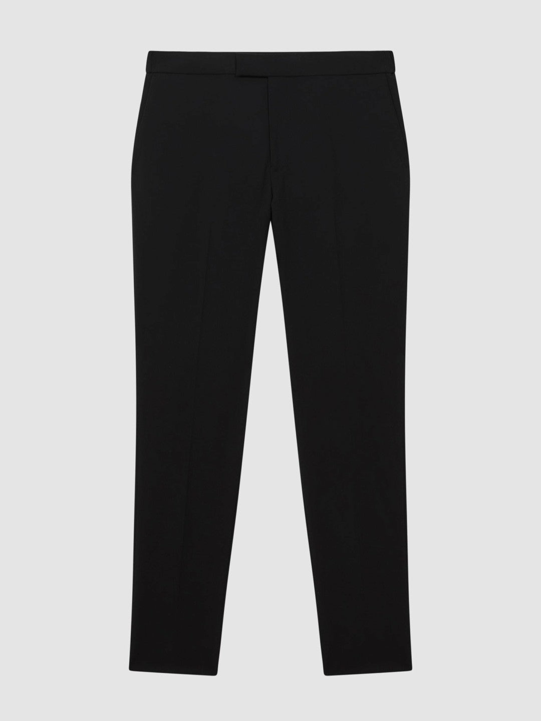 Slim-Fit Internal-Drawstring Trousers in Black | Reiss Men Popular