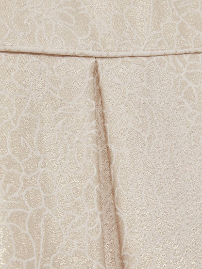 13-14 yrs Brocade Cap-Sleeve Pleated Dress in Ivory | Reiss Children & Baby Recommended