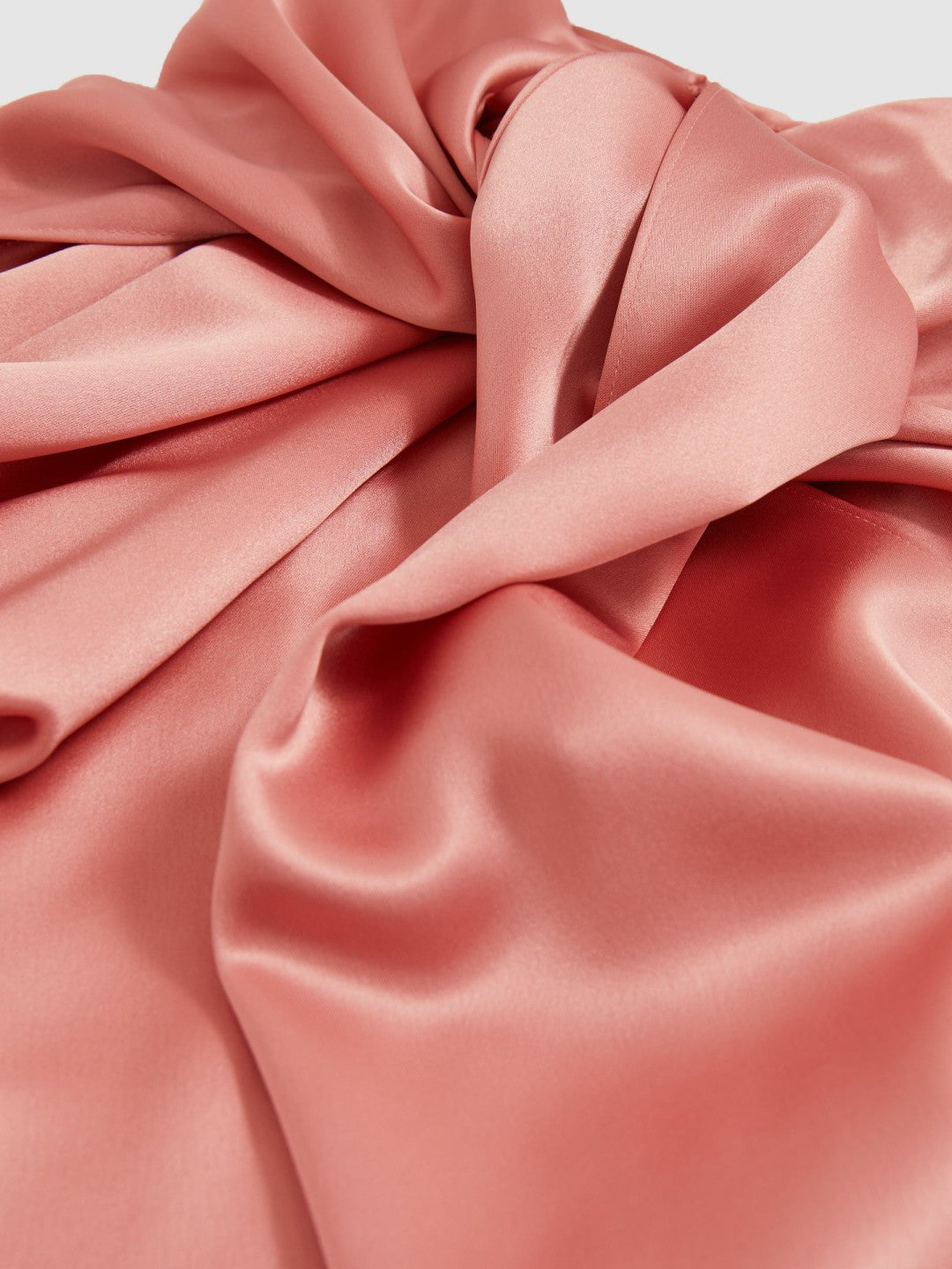 Petite Satin Cape Maxi Dress in Pink | Reiss Women Exclusive