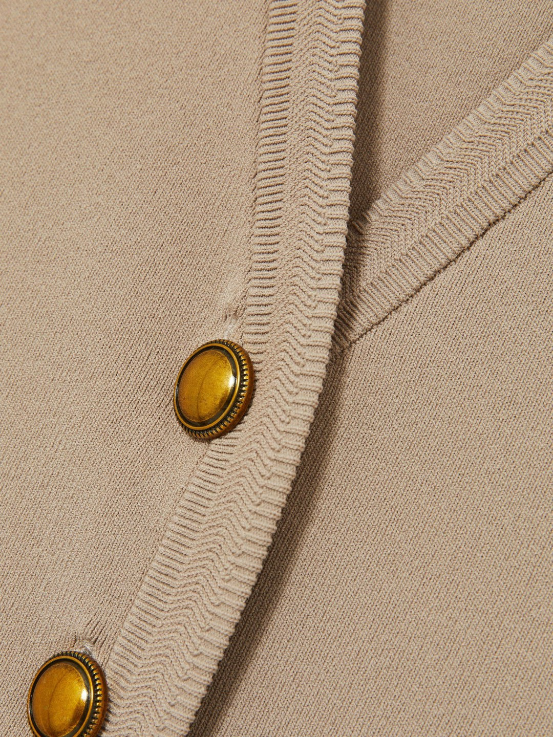 Knitted Button Through Vest in Neutral | Reiss Women Popular