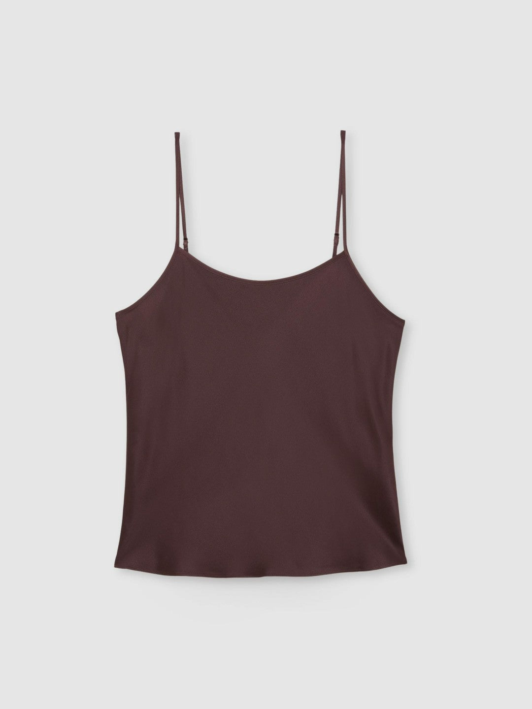 Silk Cami Top in Burgundy | Reiss Women New