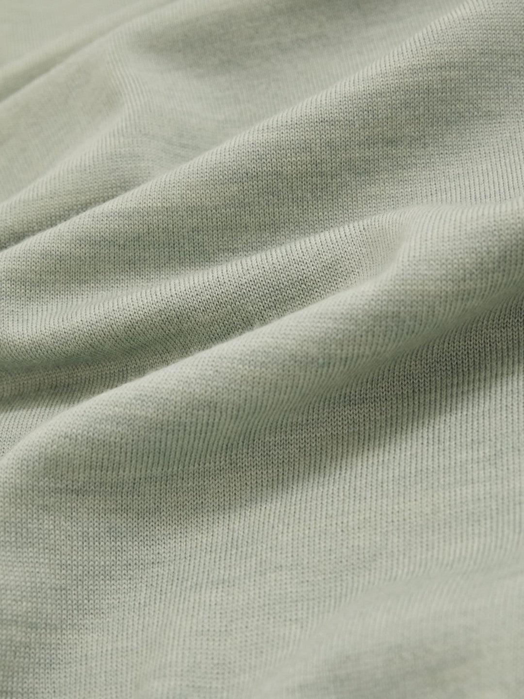 Merino Wool Open Collar Polo Shirt in Sage Green Melange | Reiss Men Trending