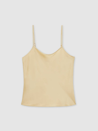 Silk Cami Top in Gold | Reiss Women New