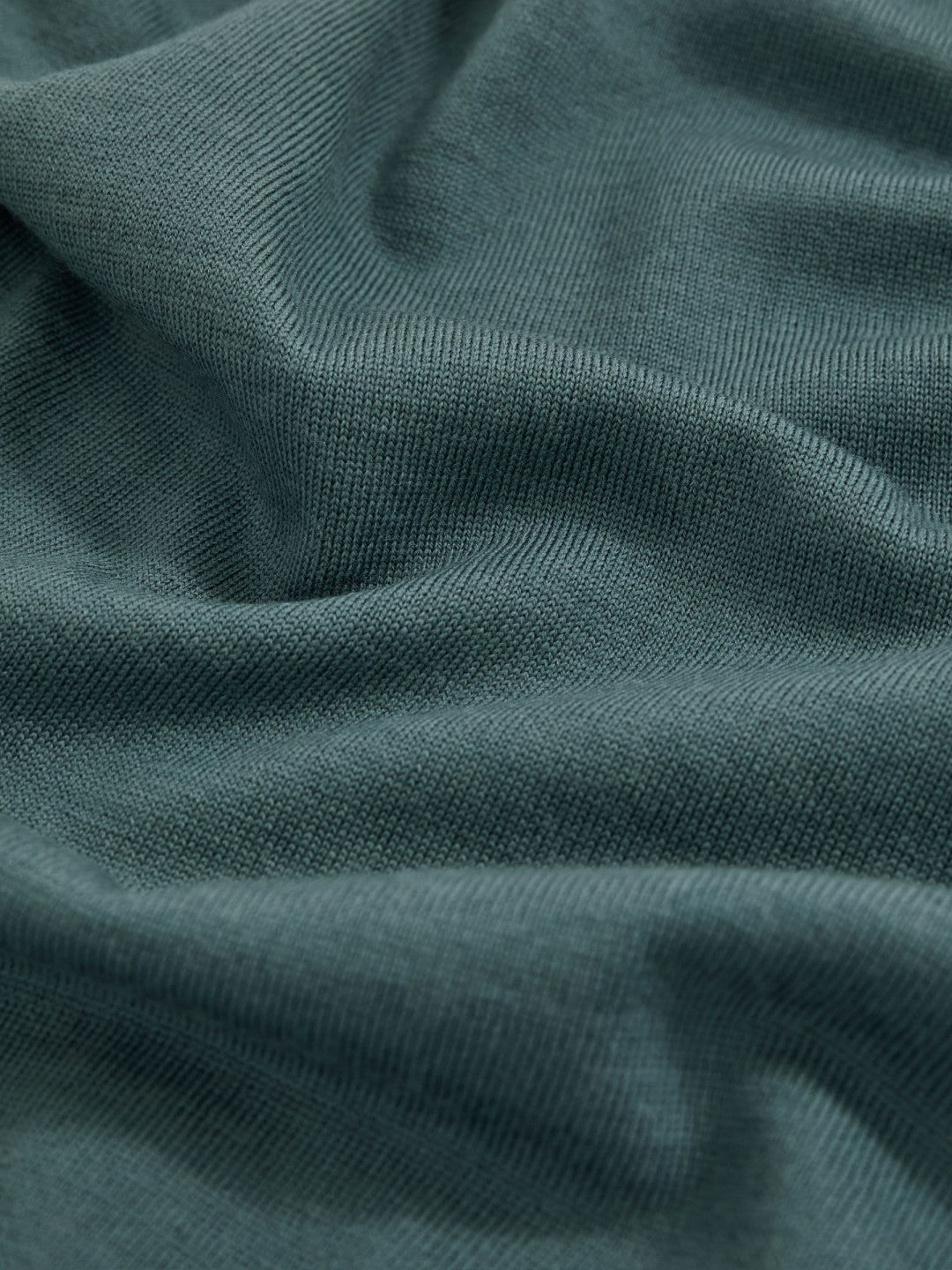 Merino Wool Open Collar Polo Shirt in Orion Blue | Reiss Men Exclusive