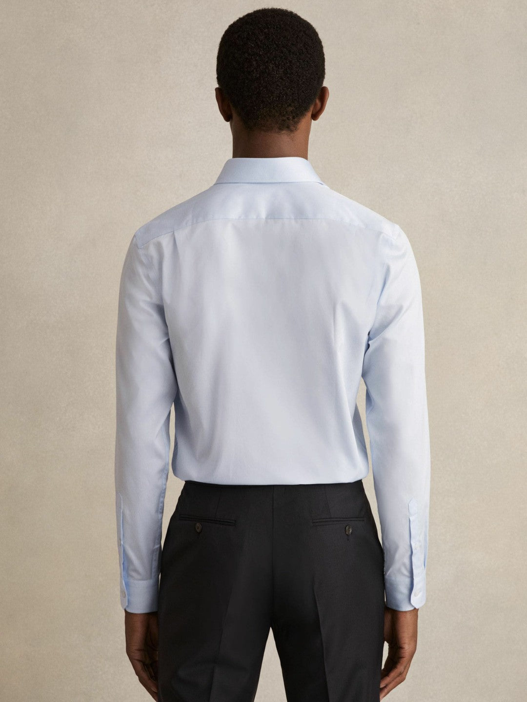 Slim Fit Slim-Fit Cotton Double-Cuff Shirt in Soft Blue | Reiss Men Recommended